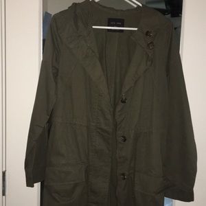 army green jacket with hood